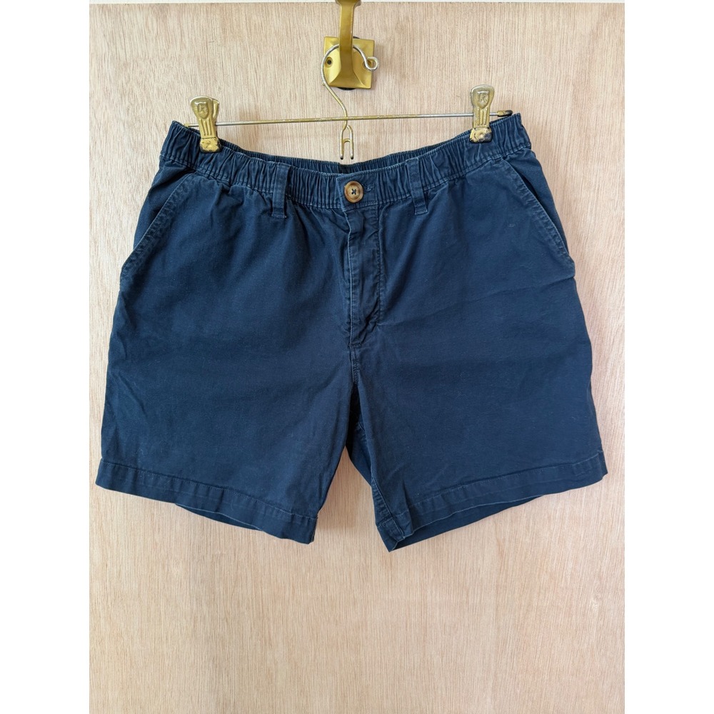 Chubbies The Originals Mens Navy Blue Elastic Waist Shorts Large 5.5 Inseam
